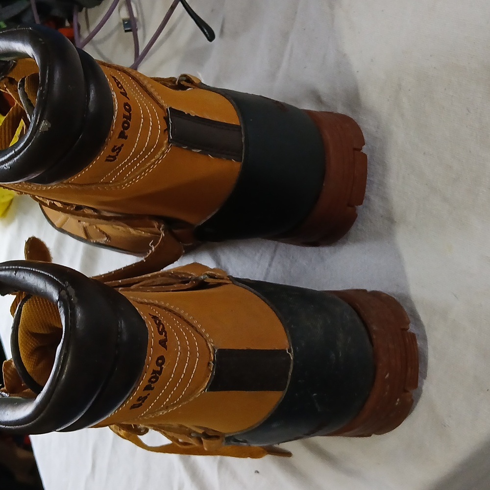 U.S. Polo Assn. Tan and Black High-Top Boots Size 13 - Picture 6 of 7